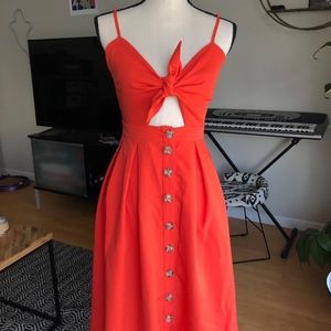 Cutie tie-front dress